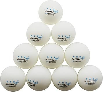 MAPOL 50 White 3Star Table Tennis Ball Premium Training Ping Pong Balls