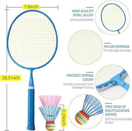 712DmDFVrL._AC_SX425_.jpg Badminton Racket for Kids Outdoor Racquet