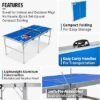 EastPoint Sports Penn Space Saver Table Tennis Table Fully Assembled IndoorOutdoor Portable Table with Net 2 Ping Pong Paddles and 4 Balls