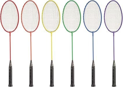 71PDAhnGC0L._AC_SX425_.jpg Champion Sports Tempered Steel Badminton Rackets Set of 6