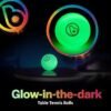 Brightz Glow in The Dark Ping Pong Balls 6Pack Green Colored Neon Ping Pong Balls